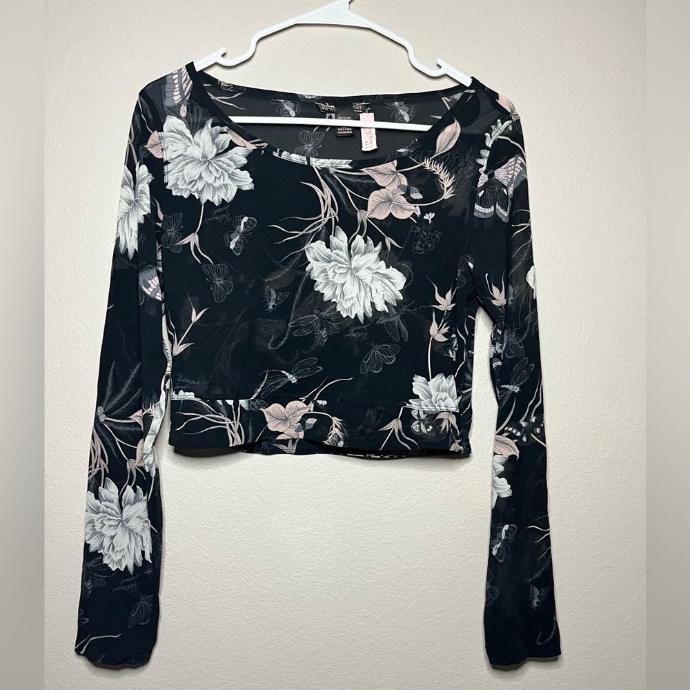 Womens see through Victoria Secret crop top. Never worn with tags.
